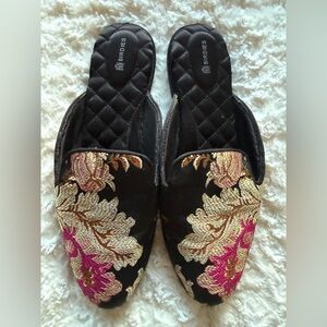 Birdies The Starling Slides | Brocade Floral | Size 10.5 | NWOT
